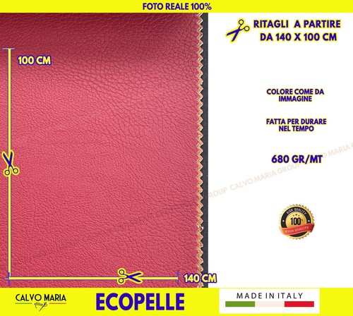 Ecopelle metro rosso - al,